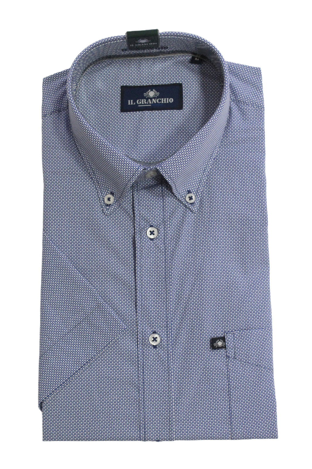 Camicia Righe Manica Lunga Camicia Tom Hagan A Quadri/righe Manica Lunga - Cotone/poly, Taschino, Per Uomo Taglie 38-50 Hogan Rebel - Foto 7