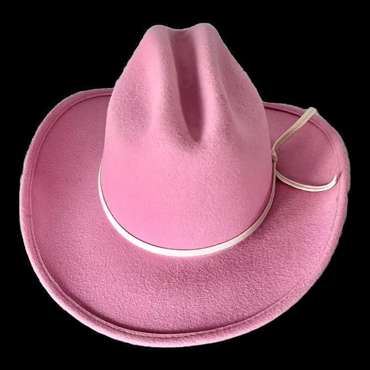 Vintage Pink Cowboy Hat Women display picture 3