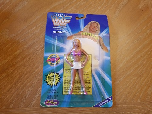 SEALED MOC 1996 WWF BEND-EMS SUNNY SERIES IV FIGUR...