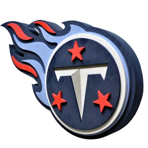 Tennessee Titans NFL Football Official 3D Foam Logo Wall