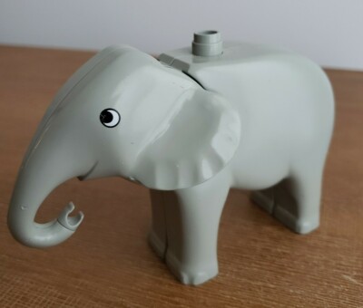 LEGO Duplo Animal Light Gray Adult Elephant with Movable Head part #2177c01pb01