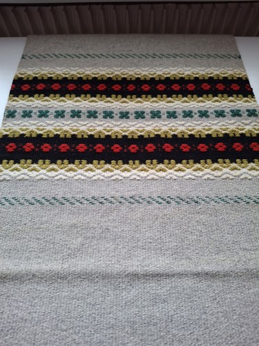 Swedish vintage wool table runner table cloth - Picture 9 of 11