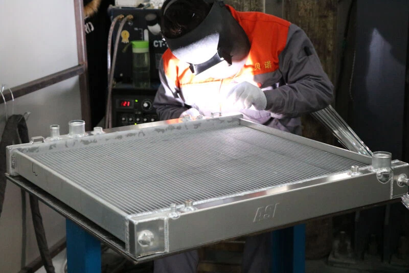 3 Rows Aluminum Radiator Shroud 16" Fan Relay For 1955-1959 GMC Truck 4.4L/6.1L Foto 3 de 4