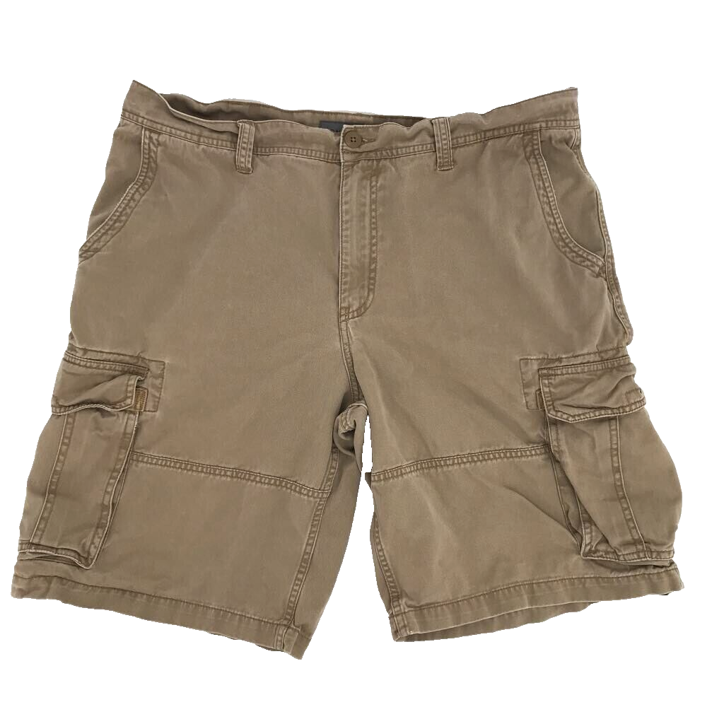 Mens 38x10.5 Old Navy Cargo Shorts Brown Flat Front Flap Mens 38x10.5 Old Navy Cargo Shorts Brown Flat Front Flap