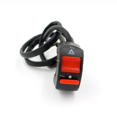 12V Handlebar Motorcycle Accident Hazard Light Switch On/Off Button Universal