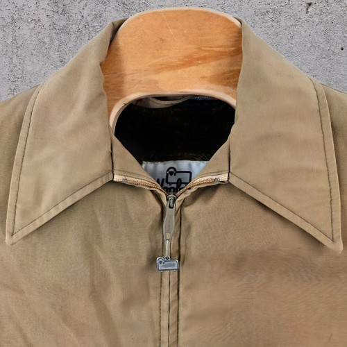 1970's Woolrich Jacket Size 42 Men's Brown Fur Lined Full Zip Bomber Vintage - Picture 3 of 15