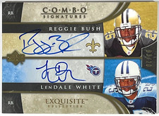 2006 UD Exquisite Combo Signatures Reggie Bush/LenDale White Auto RC #ECSBW /20