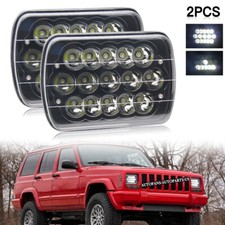 Pair For Jeep Cherokee Xj 1984-2001 Wrangler Yj 1986-95 7x6 Led Headlights Hi-lo Pair For Jeep Cherokee Xj 1984-2001 Wrangler Yj 1986-95 7x6 Led Headlights Hi-lo