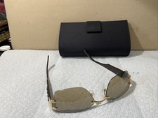 Daniel Swarovski S596 20 6051 23KT GP 3 2 Gold Plated  Brown Frame Sunglasses