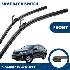 Front Windscreen 24" 20" Flat Aero Wiper Blades Pair for Kia Sorento 10-14