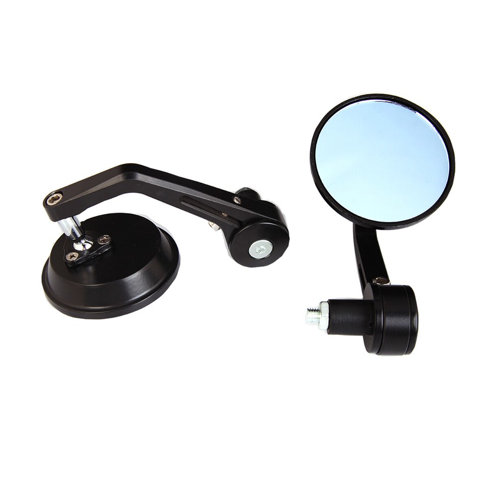 Specchietti Universali Da Manubrio 7/8'' &ndash; OUMURS Per Suzuki GSXR, Nero, Diametro 4 1/4