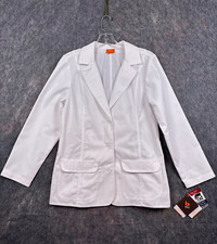 Barco Uniforms Lab Coat Medium Unisex Doctor Technician Scrubs Hospital 2 Pocket