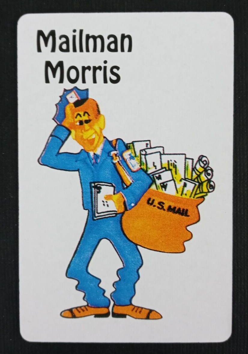 Old Maid Kids Card Game Mailman Morris Single Card | eBay