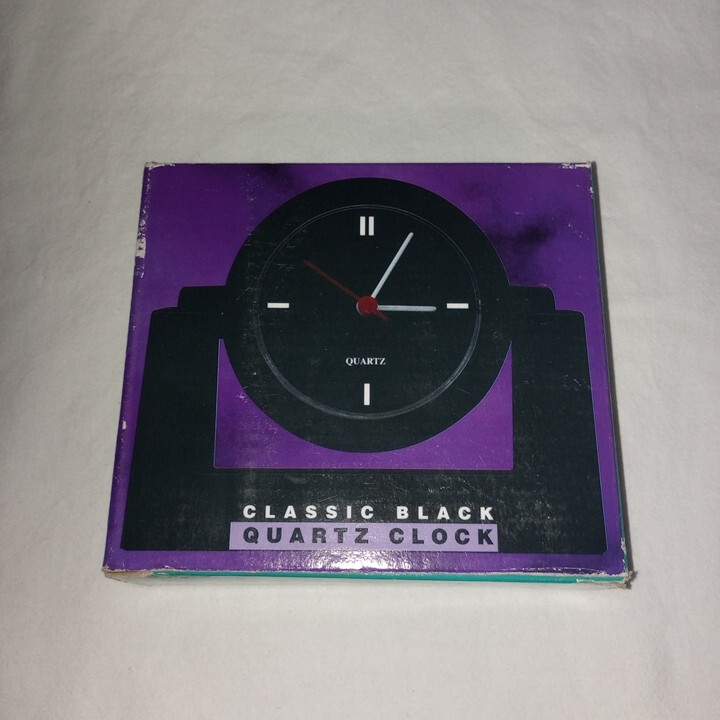 Classic Black Quartz Desk Top Clock 5x5 Inches, "ASMC PDI 2000"