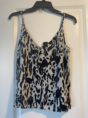 Free Press Black & Gray Graphic Swing Tank Semi-Sheer XXS