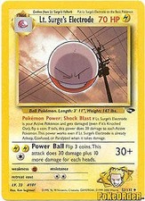 Gym Challenge  52/132 Lt. Surge's Electrode Pokemon Card on eBay