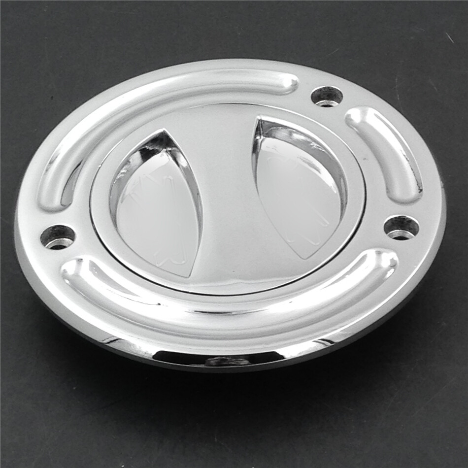 オーダー専用 Chrome Keyless Gas Cap Twist Off Fuel Tank Cap For Kawasaki ZX-10R