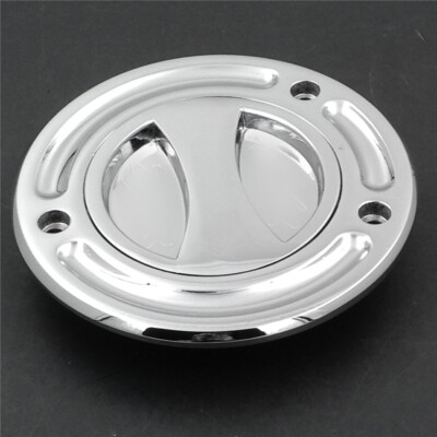 オーダー Chrome Keyless Gas Cap Twist Off Fuel Tank Cap For Kawasaki ZX-10R