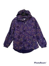 L.L. Bean Girl  s pullover ski jacket/parka purple print size XL 18/20