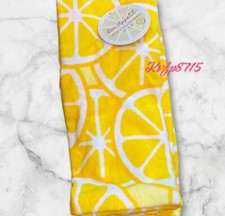 Lemon, Summer Citrus, Yellow Food KITCHEN TOWEL 16x 26 100 Cotton