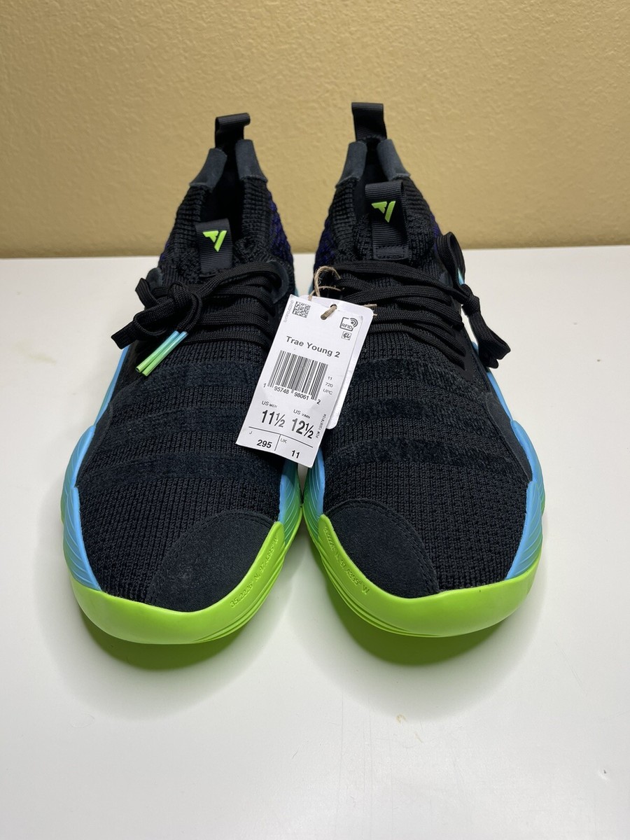 Adidas Trae Young 2 H06473 Trae-Tlien Sneakers Green Blue Black‎ Size 12 No Box. ADIDAS TRAE YOUNG 2 TRAE TLIEN BASKETBALL SHOES SIZE 12  main image 4