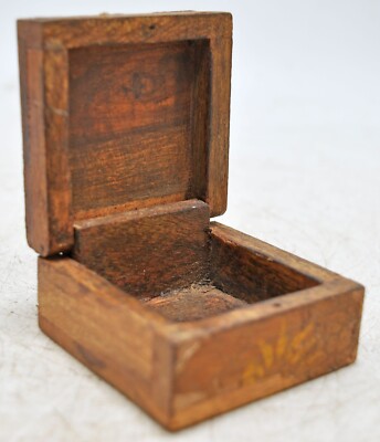 Vintage Wooden Small Size Square Box Original Old Hand Crafted | eBay