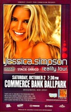 JESSICA SIMPSON 2004 REALITY TOUR BRIDGEWATER, N.J. 1st PRINT HANDBILL / FLYER