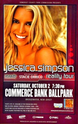 JESSICA SIMPSON 2004 REALITY TOUR BRIDGEWATER, N.J. 1st PRINT