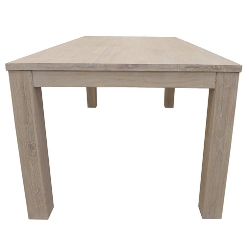 Foxglove Dining Table 150cm Solid Mt Ash Wood Home Dinner Furniture - White - Picture 5 of 7