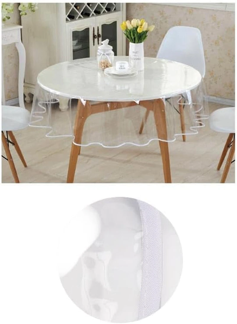Douceur D'Intérieur Tovaglia Rotonda In PVC, Diametro 160 Cm, Multicolore, Impermeabile E Facile Da Pulire - 2