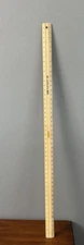 Vintage Empire Level No. 320 Bubble Stick Ruler, 48 Inch 4 Feet, White Plastic