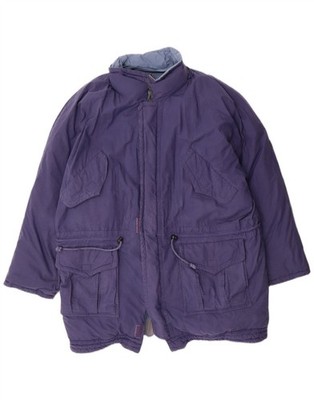 DIADORA Mens Loose Fit Reversible Padded Jacket UK 38 Medium Blue Cotton YF01