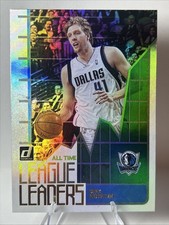 2020-21 Donruss All Time League Leaders Green Flood #7 Dirk Nowitzki Mavericks
