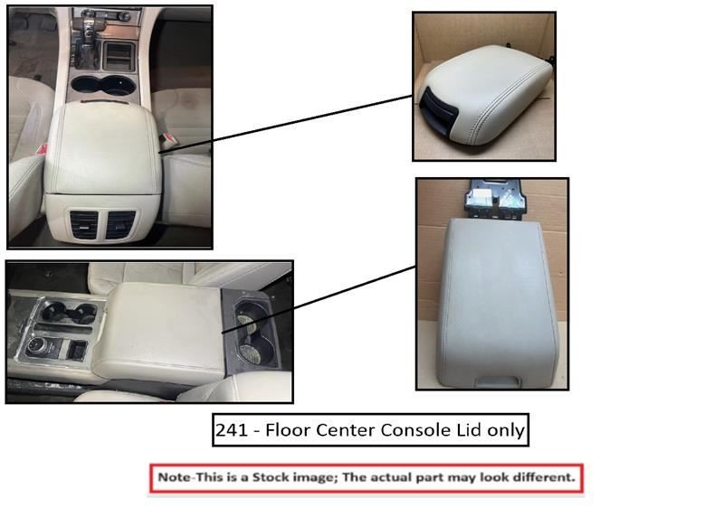 BLK LEA CONSOLE LID OEM 2016 MASERATI GHIBLI