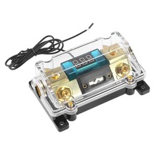 X AUTOHAUX Car Stereo Audio LED Display Digital Voltage Inline ANL Fuse Holde...