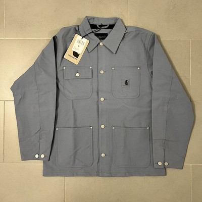 New Carhartt WIP Faux Suede Michigan Coat Jacket Dove Grey M