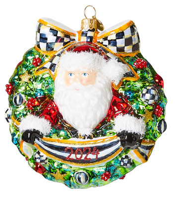 Mackenzie Childs 2024 Santa Ornament