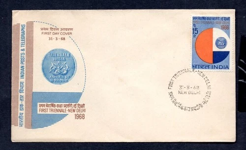 India - 1968 First Triennale - New Delhi First Day Cover