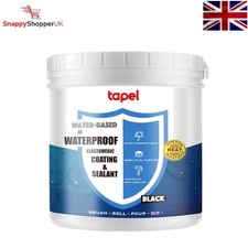 Liquid Rubber RV Roof Coating 3X Stronger, Black 1L - Waterproof Sealant
