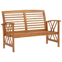 Gartenbank Massivholz Akazie 119 Cm Sitzbank Holzbank Outdoor Terrasse Balkon
