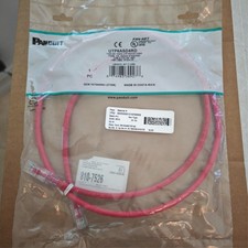 Cable de conexión de cobre Panduit UTP6ASD4RD CAT6A 26AWG UTP rojo 4 pies RJ-45