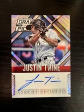 2014 Panini Prizm Draft Justin Twine auto SILVER refractor rookie card signed