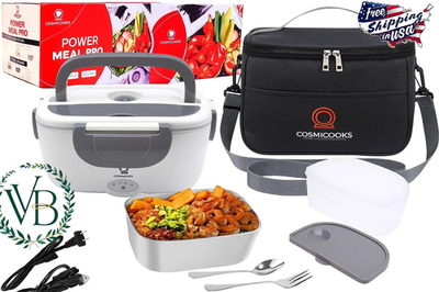 #ad Electric Heating Lunch Box Portable for Car Office amp; Picnic With Warmer Bag 1.5L $18.50