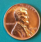 1944-P Lincoln Wheat GEM BRILLIANT RED UNCIRCULATED See Pics Nice Coin