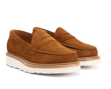 Blackstock and Weber - the Ellis Penny Loafer -Tobacco, Vibram sole -size 9
