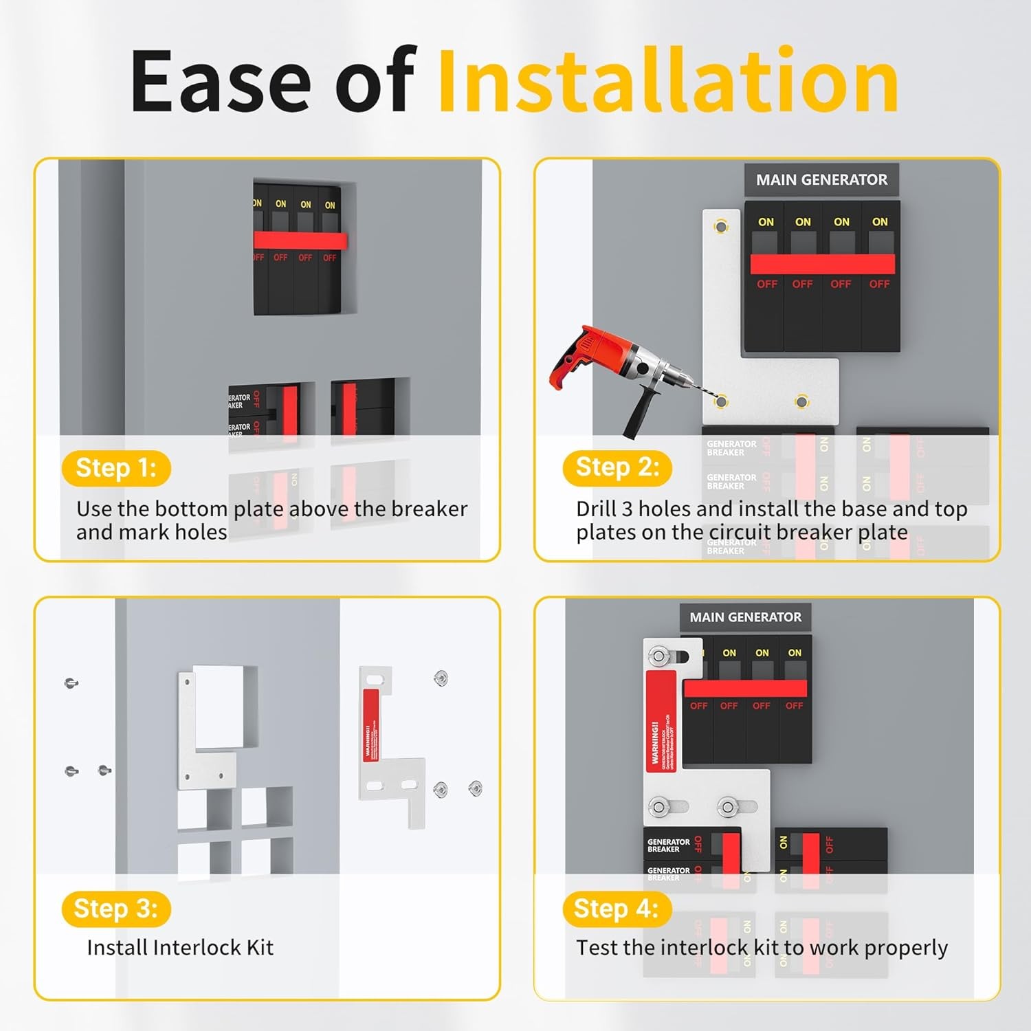 Joinfworld Generator Interlock Kit Compatible with ITE, Murray, Gould,... 