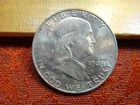 1948-D United States 90% Silver Franklin Half Dollar 50c - No Reserve