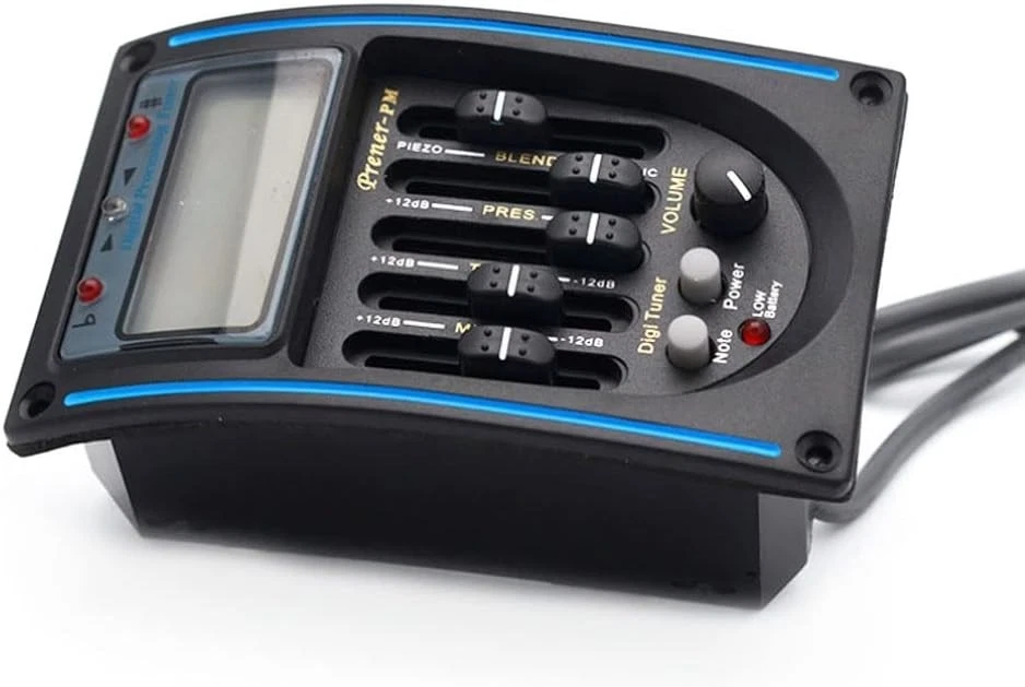 Digital Tuner & 5-Band Preamp System for Acoustic Guitars with LCD Display - Image 4 of 4