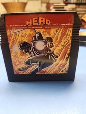 H.E.R.O / HERO (Atari 5200, 1984) Game Cartridge & Manual - Cleaned & Tested image