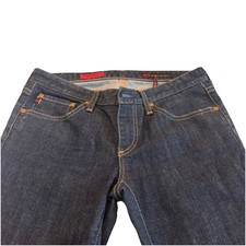 AG Adriano Goldschmeid The Crop dark wash jeans Size 28 R Made In USA